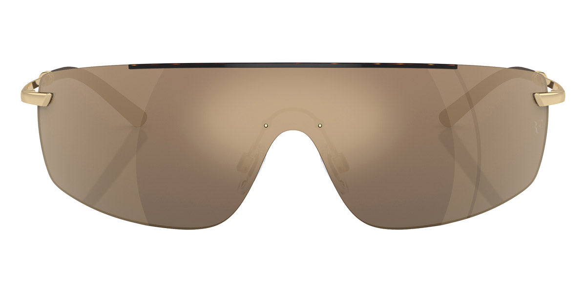 Oliver Peoples® R-5 OV1344S 50355A 38 Sunglasses - Tortoise/Gold/Brown / Desert Flash Mirrored