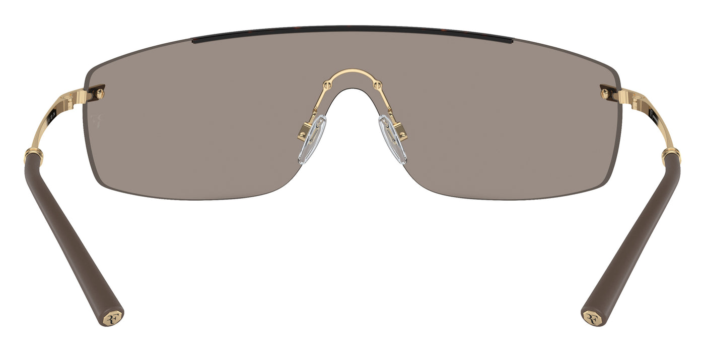 Oliver Peoples® R-5 OV1344S 50355A 38 Sunglasses - Tortoise/Gold/Brown / Desert Flash Mirrored