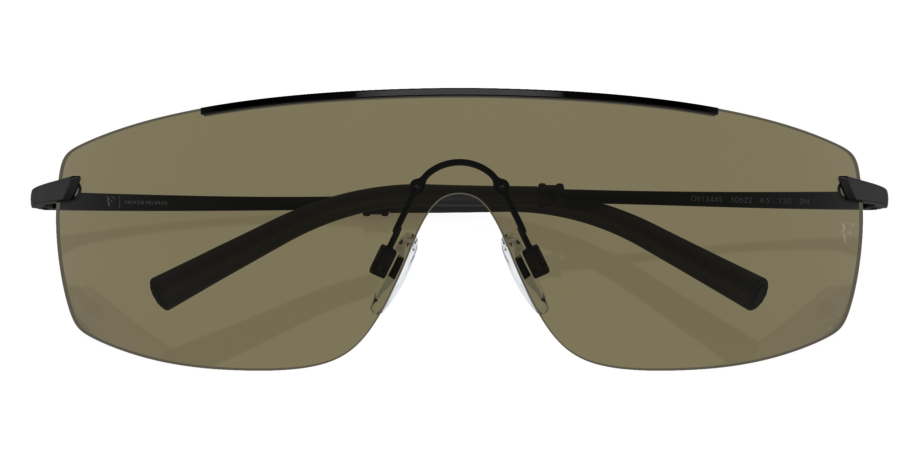 Oliver Peoples® R-5 OV1344S 50622 38 Sunglasses - Matte Black / G-15
