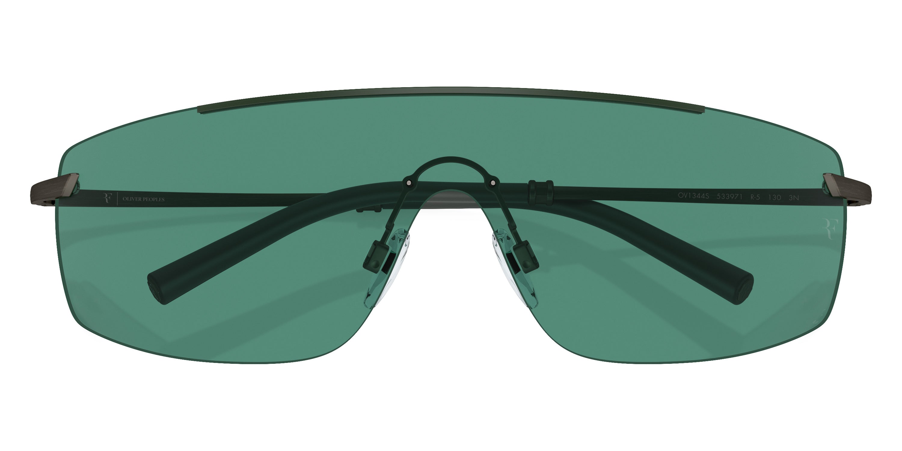 Oliver Peoples® R-5 OV1344S 533971 38 Sunglasses - Ryegrass/Pewter / Forest