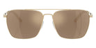 Oliver Peoples® R-15 OV1362S 50355A 56 Sunglasses - Gold / Desert Flash Mirrored