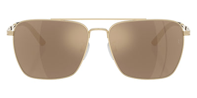 Oliver Peoples® R-15 OV1362S 50355A 56 Sunglasses - Gold / Desert Flash Mirrored