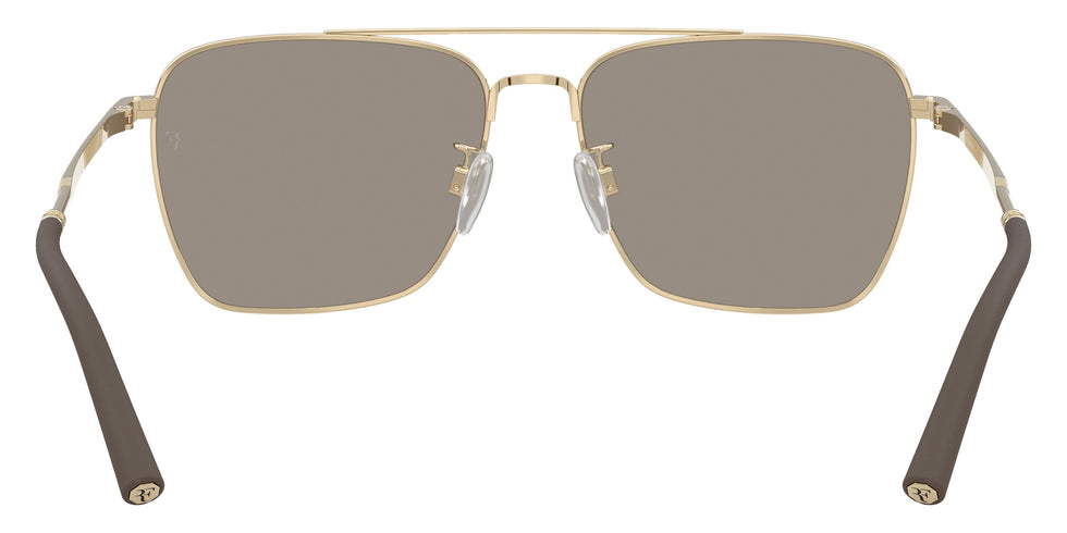 Oliver Peoples® R-15 OV1362S 50355A 56 Sunglasses - Gold / Desert Flash Mirrored