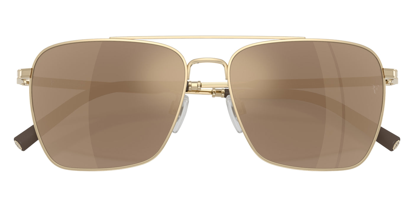 Oliver Peoples® R-15 OV1362S 50355A 56 Sunglasses - Gold / Desert Flash Mirrored