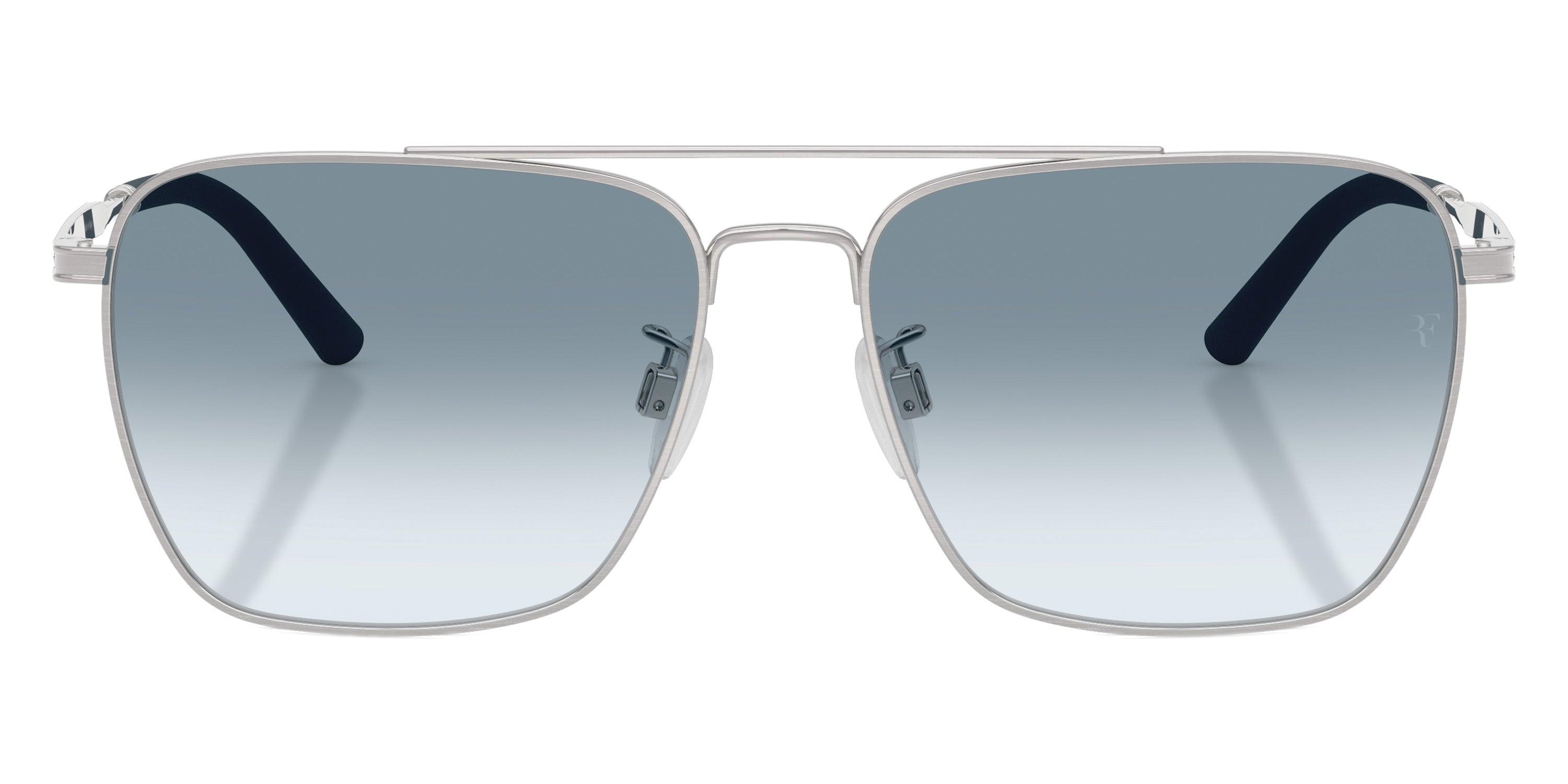 Oliver Peoples® R-15 OV1362S 50637O 56 Sunglasses - Brushed Silver / Sky Gradient Wash to Dark Transitions