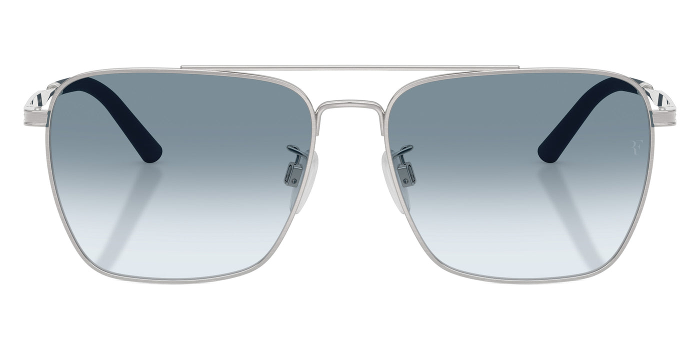 Oliver Peoples® R-15 OV1362S 50637O 56 Sunglasses - Brushed Silver / Sky Gradient Wash to Dark Transitions