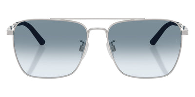 Oliver Peoples® R-15 OV1362S 50637O 56 Sunglasses - Brushed Silver / Sky Gradient Wash to Dark Transitions
