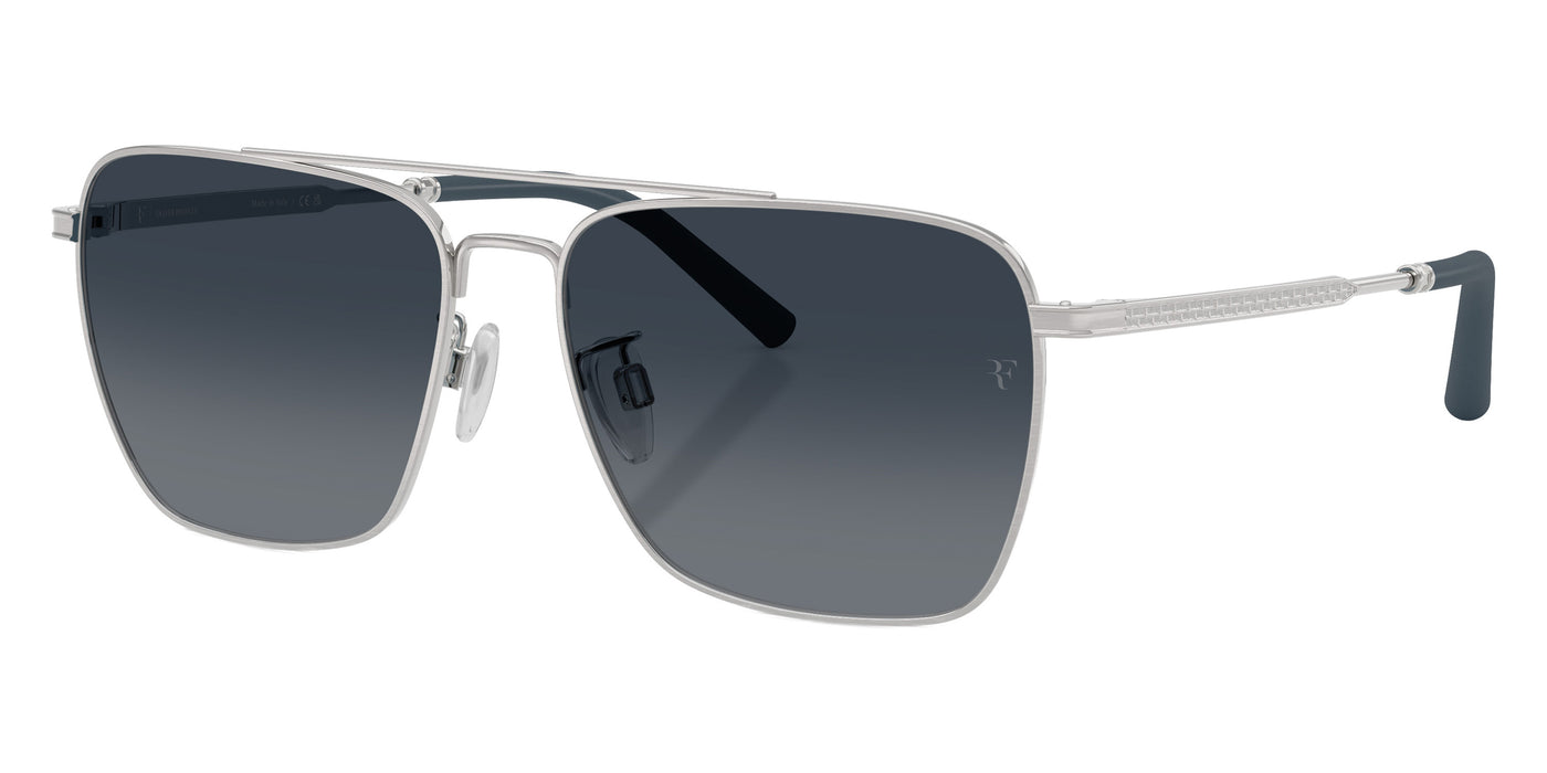 Oliver Peoples® R-15 OV1362S 50637O 56 Sunglasses - Brushed Silver / Sky Gradient Wash to Dark Transitions