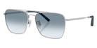 Oliver Peoples® R-15 OV1362S 50637O 56 Sunglasses - Brushed Silver / Sky Gradient Wash to Dark Transitions