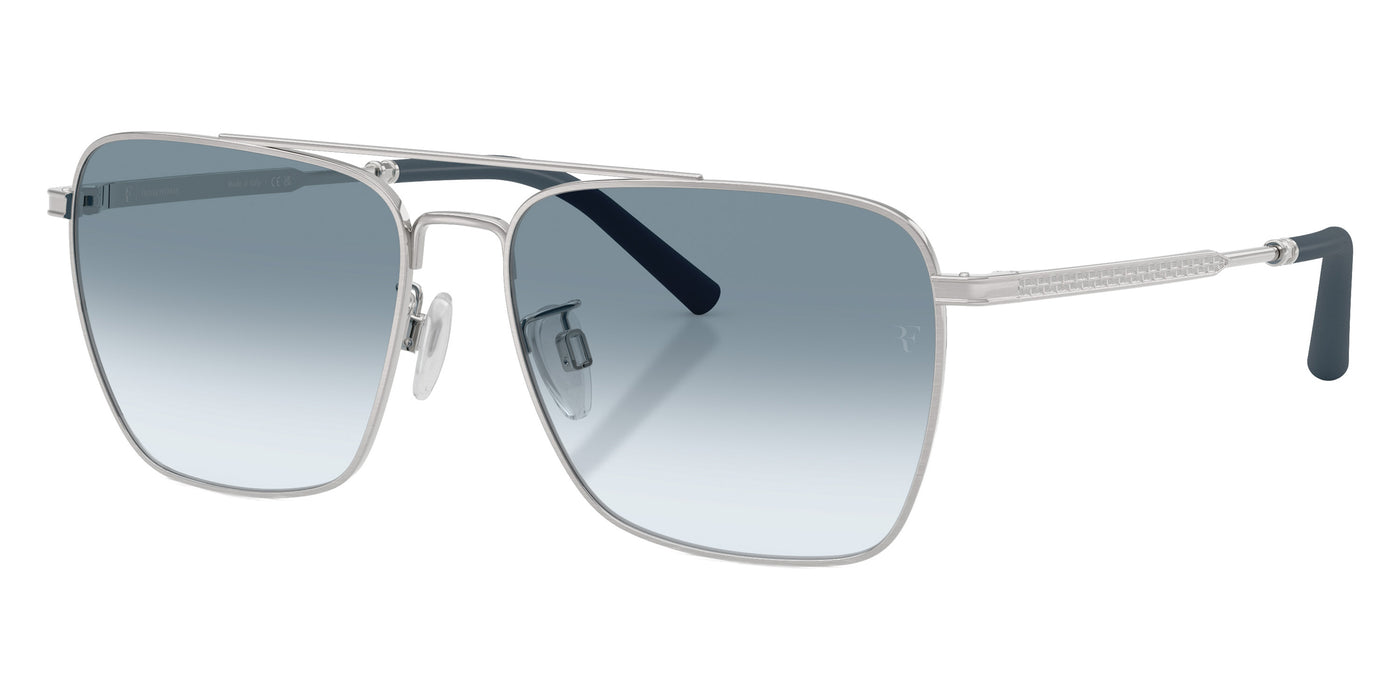 Oliver Peoples® R-15 OV1362S 50637O 56 Sunglasses - Brushed Silver / Sky Gradient Wash to Dark Transitions
