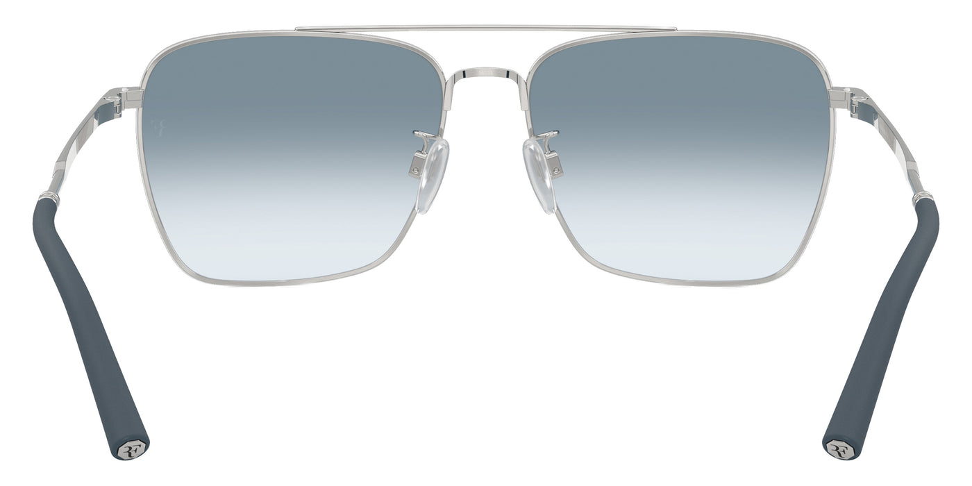 Oliver Peoples® R-15 OV1362S 50637O 56 Sunglasses - Brushed Silver / Sky Gradient Wash to Dark Transitions