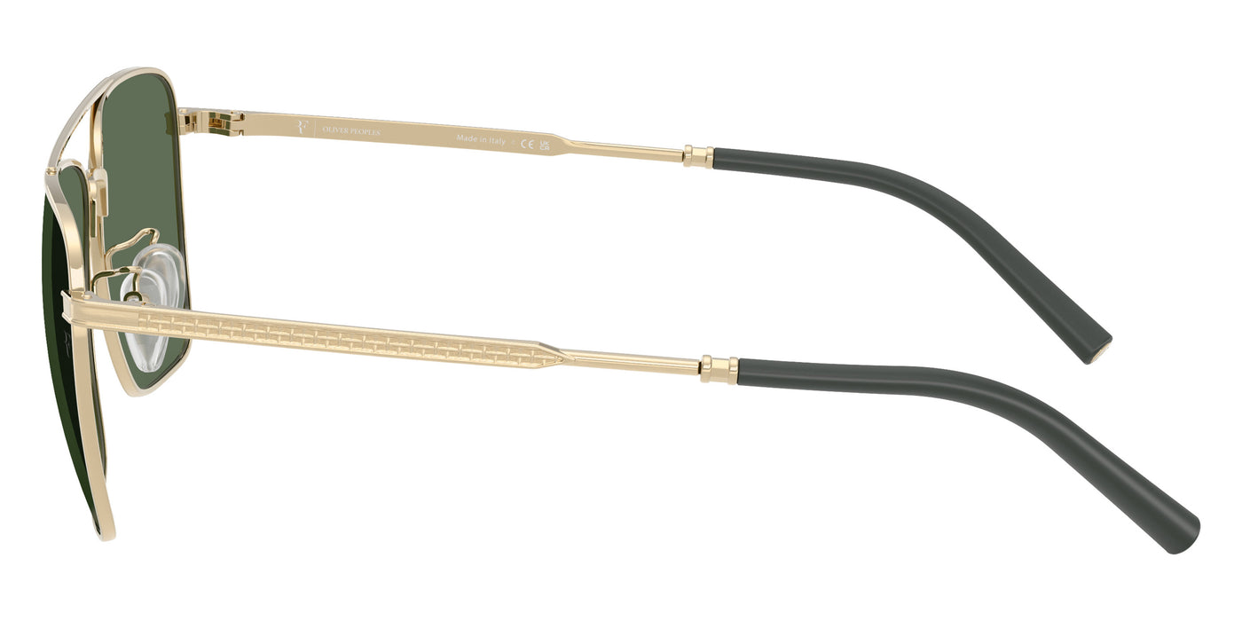 Oliver Peoples® R-15 OV1362S 52459A 56 Sunglasses - Brushed Gold / G-15 Polarized