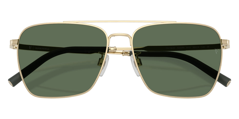 Oliver Peoples® R-15 OV1362S 52459A 56 Sunglasses - Brushed Gold / G-15 Polarized