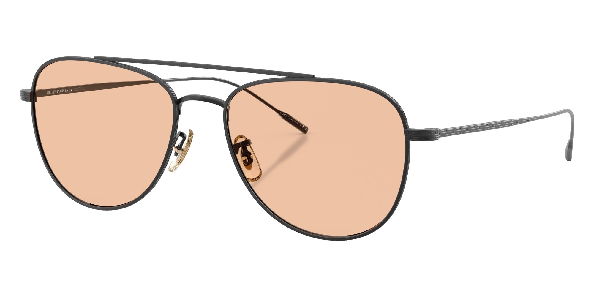 Oliver Peoples® OV1363T Pilot OV1363T 5062 55 Eyeglasses - Matte Black/Brown Wash