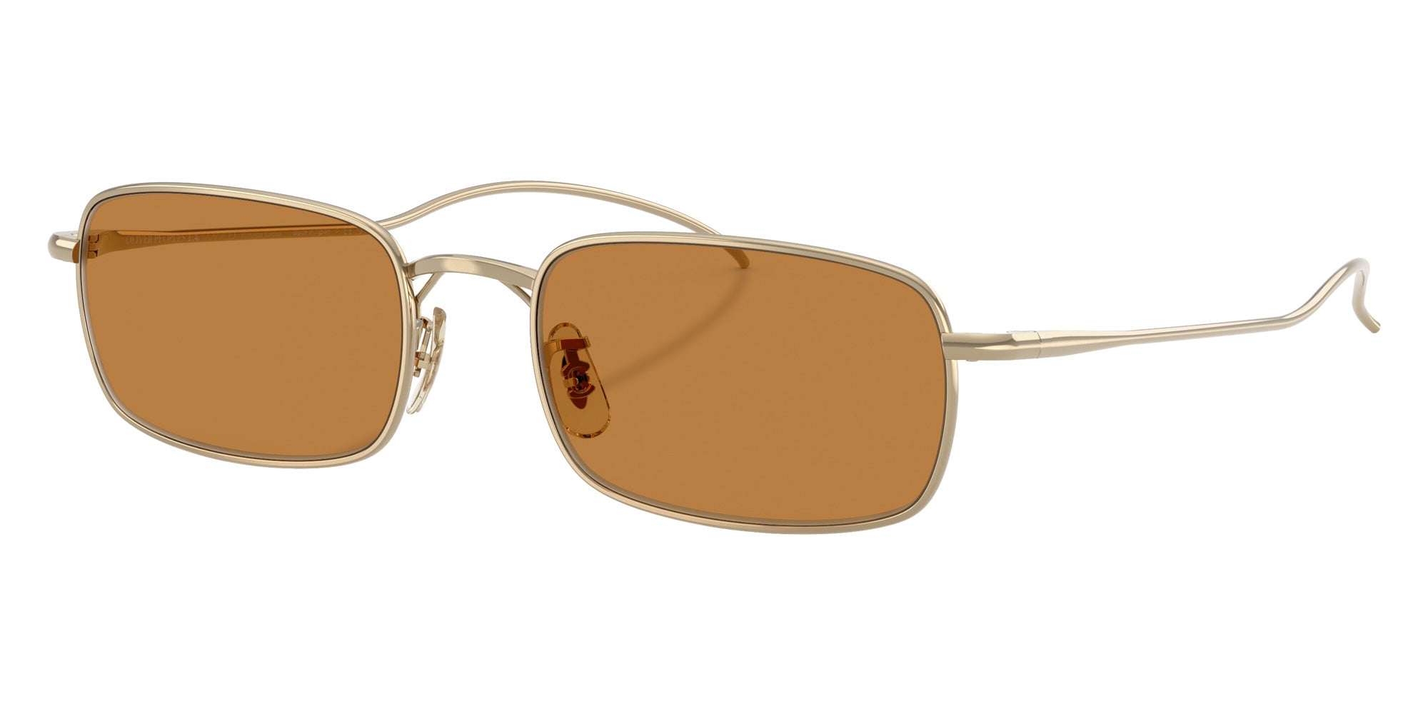Oliver Peoples® OV1364ST Rectangle OV1364ST 503553 53 Sunglasses - Gold/Cognac
