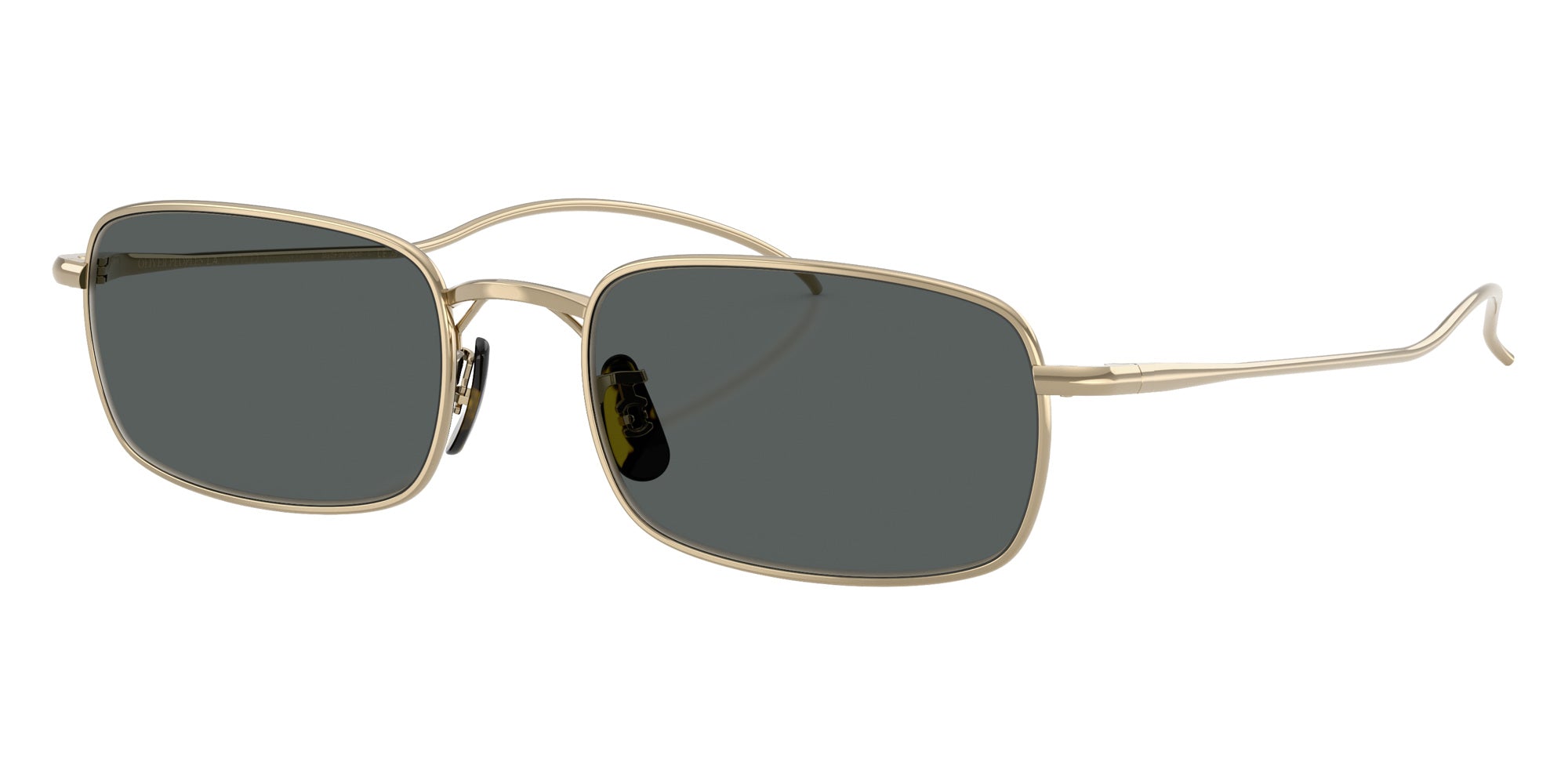 Oliver Peoples® OV1364ST Rectangle OV1364ST 5035P2 53 Sunglasses - Gold/Midnight Express Polarized