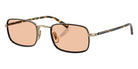 Oliver Peoples® OV1366T Rectangle OV1366T 5035 49 Eyeglasses - Gold/Black/Brown Wash
