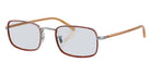 Oliver Peoples® OV1366T Rectangle OV1366T 5036 49 Eyeglasses - Silver/Amber Tortoise/Blue Wash