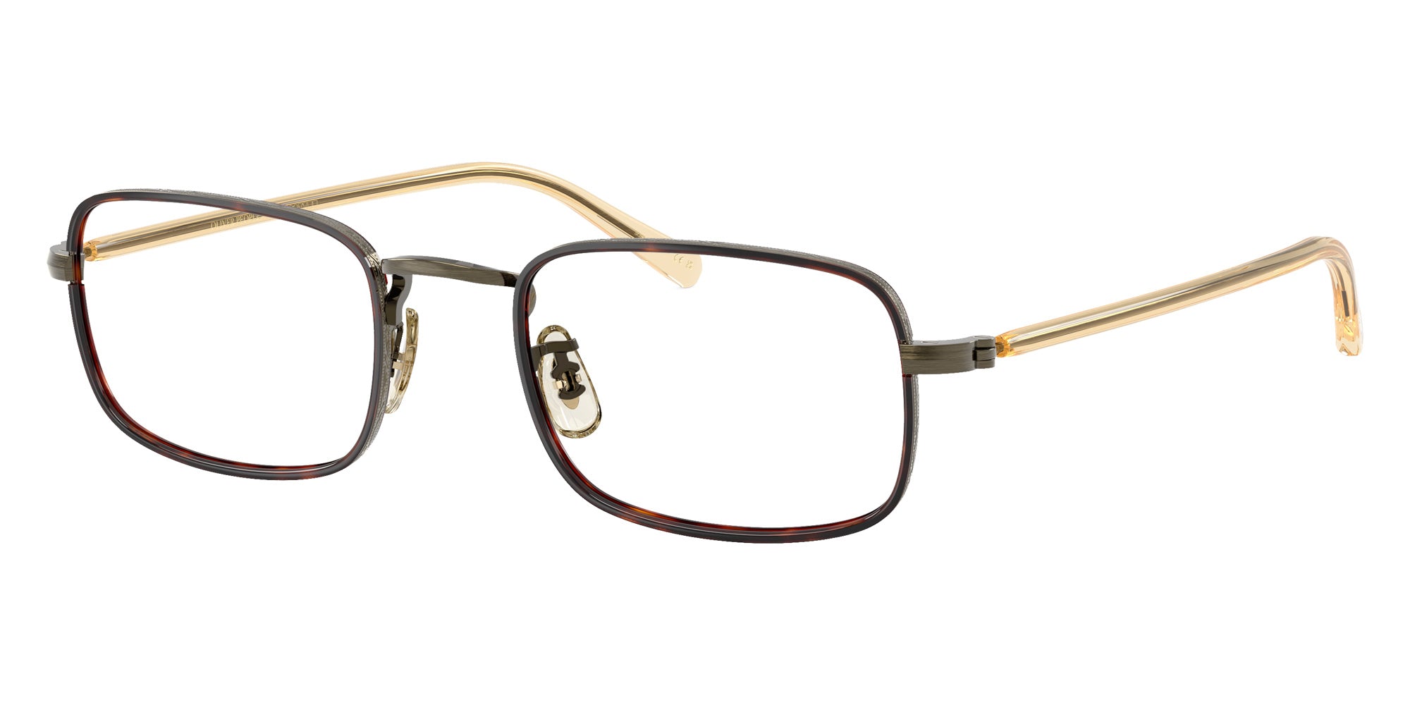 Oliver Peoples® OV1366T Rectangle OV1366T 5284 49 Eyeglasses - Antique Gold/DTB
