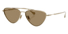 Oliver Peoples® OV1369ST Cat Eye OV1369ST 503553 56 Sunglasses - Gold/Soft Gold 503553