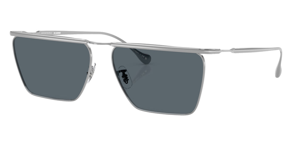 Oliver Peoples® OV1370ST Geometric OV1370ST 5036R5 59 Sunglasses - Silver/Blue 5036R5