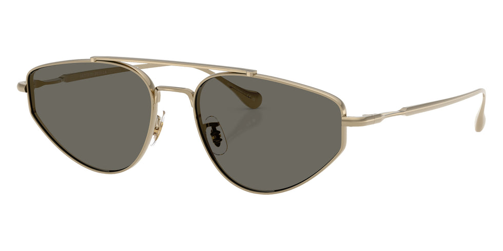 Oliver Peoples® OV1371ST Geometric OV1371ST 5035P2 56 Sunglasses - Gold/Carbon Gray 5035P2