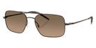 Oliver Peoples® OV1373S Rectangle OV1373S 5289GN 55 Sunglasses - Pewter/Sandstone Gradient Polarized 5289GN