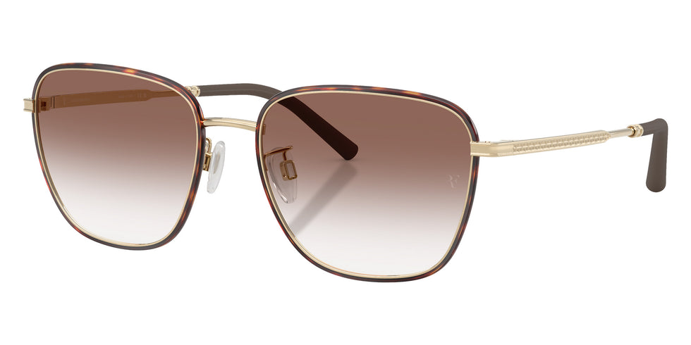 Oliver Peoples® OV1378S Square OV1378S 524513 57 Sunglasses - Brushed Gold/Dark Mahogany/Earth Gradient 524513