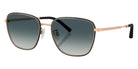 Oliver Peoples® OV1378S Square OV1378S 534611 57 Sunglasses - Black/Rose Gold/Gray Gradient 534611