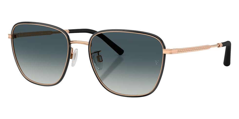 Oliver Peoples® OV1378S Square OV1378S 534611 57 Sunglasses - Black/Rose Gold/Gray Gradient 534611