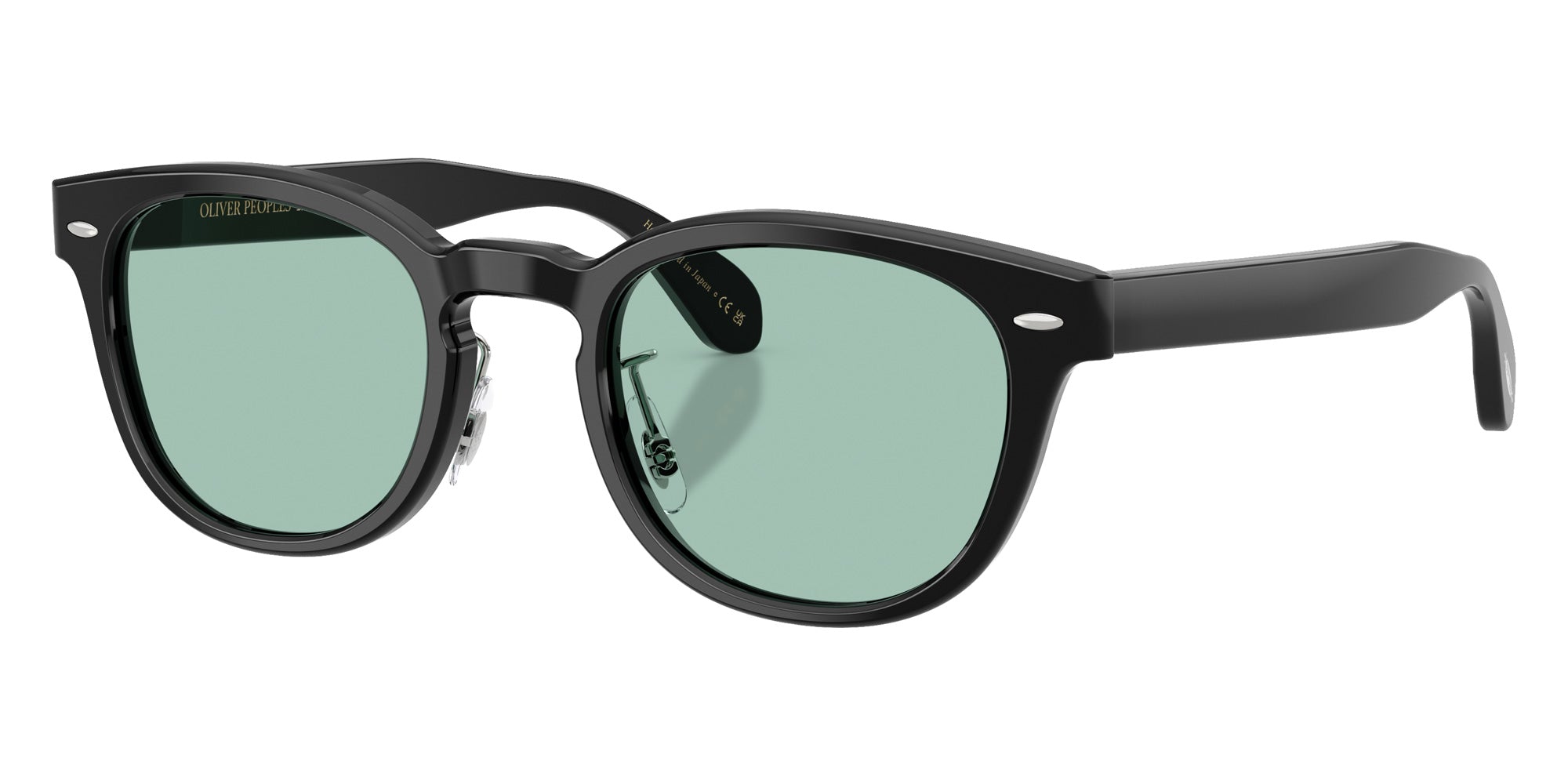 Oliver Peoples® OV5036M Round OV5036M 1731 49 Eyeglasses - Black/Demo Lens Sea Green 1731