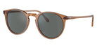 Oliver Peoples® OV5183S Round OV5183S 1783W5 48 Sunglasses - Carob/Regal Blue Mirrored