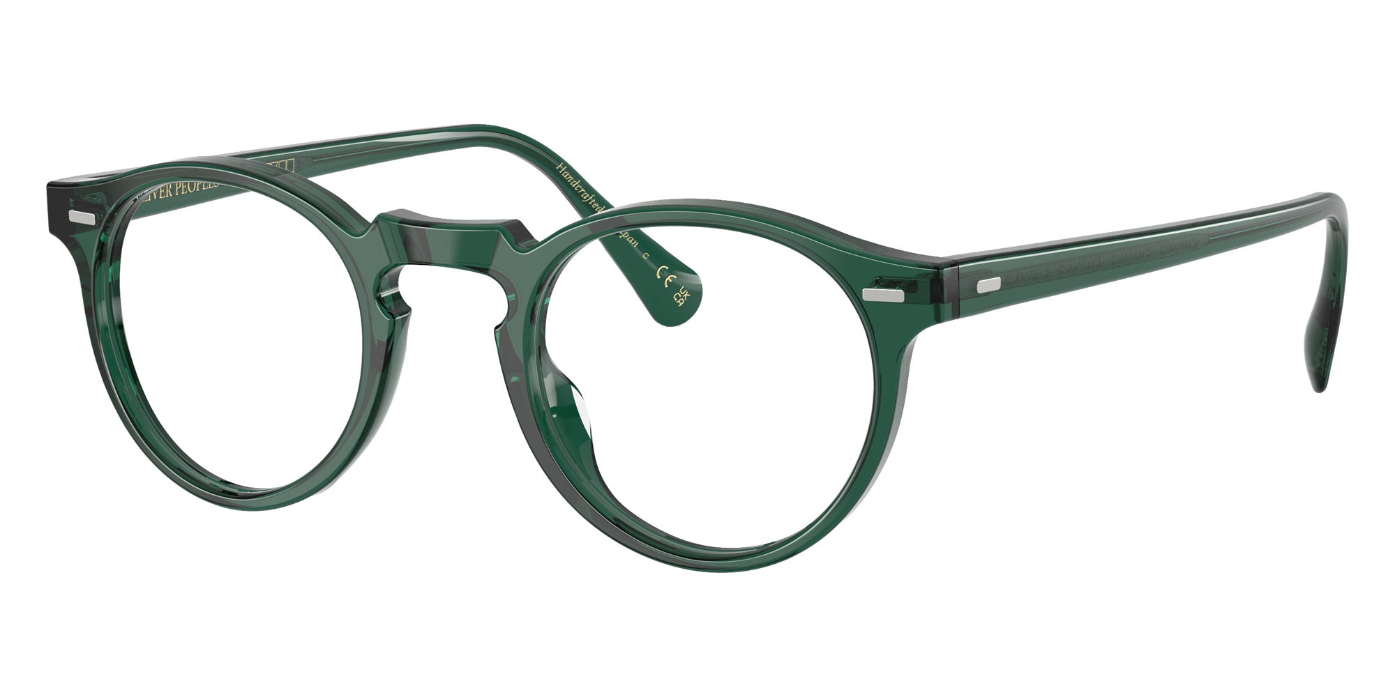 Oliver Peoples® OV5186 Round OV5186 1763 50 Eyeglasses - Translucent Dark Teal