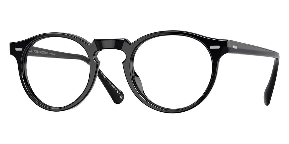 Oliver Peoples® Gregory Peck Sun OV5217S 1005GH 47 Sunglasses - Black / Sky Blue Photochromic