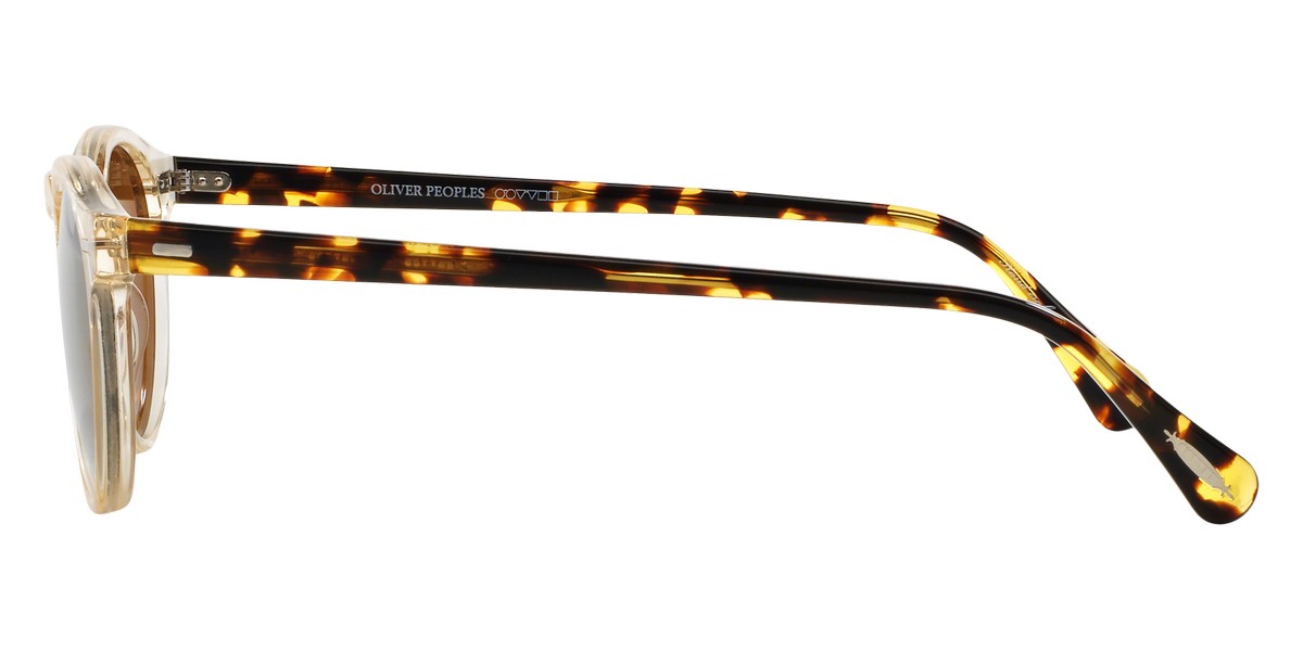 Oliver Peoples® Gregory Peck Sun OV5217S 1485W4 47 Sunglasses - Buff / Dark Tortoise Brown / Gold Mirrored MG