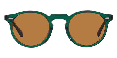 Oliver Peoples® Gregory Peck Sun Limited Edition OV5217S 176353 47 Sunglasses - Translucent Dark Teal / Cognac