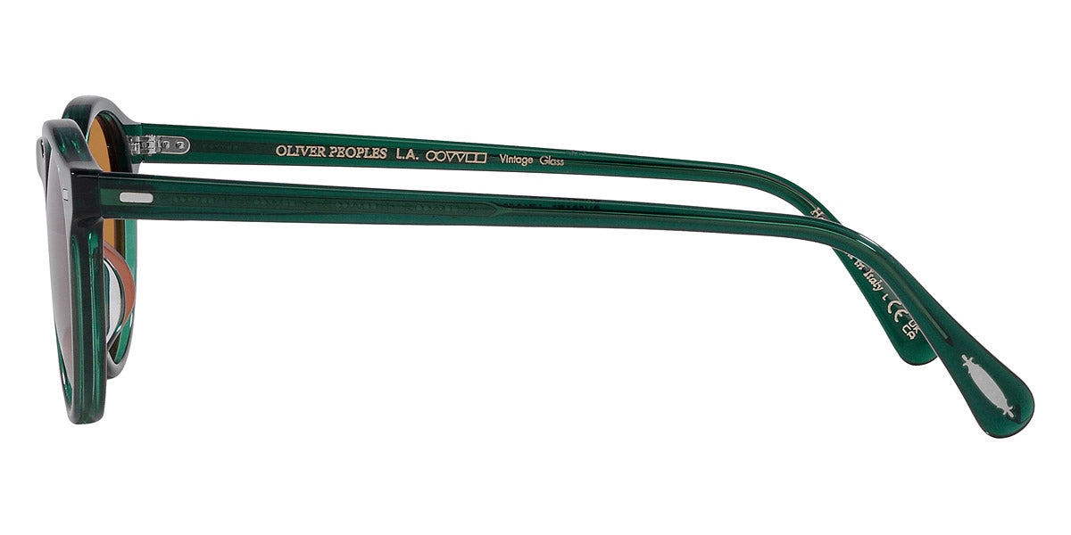 Oliver Peoples® Gregory Peck Sun Limited Edition OV5217S 176353 47 Sunglasses - Translucent Dark Teal / Cognac