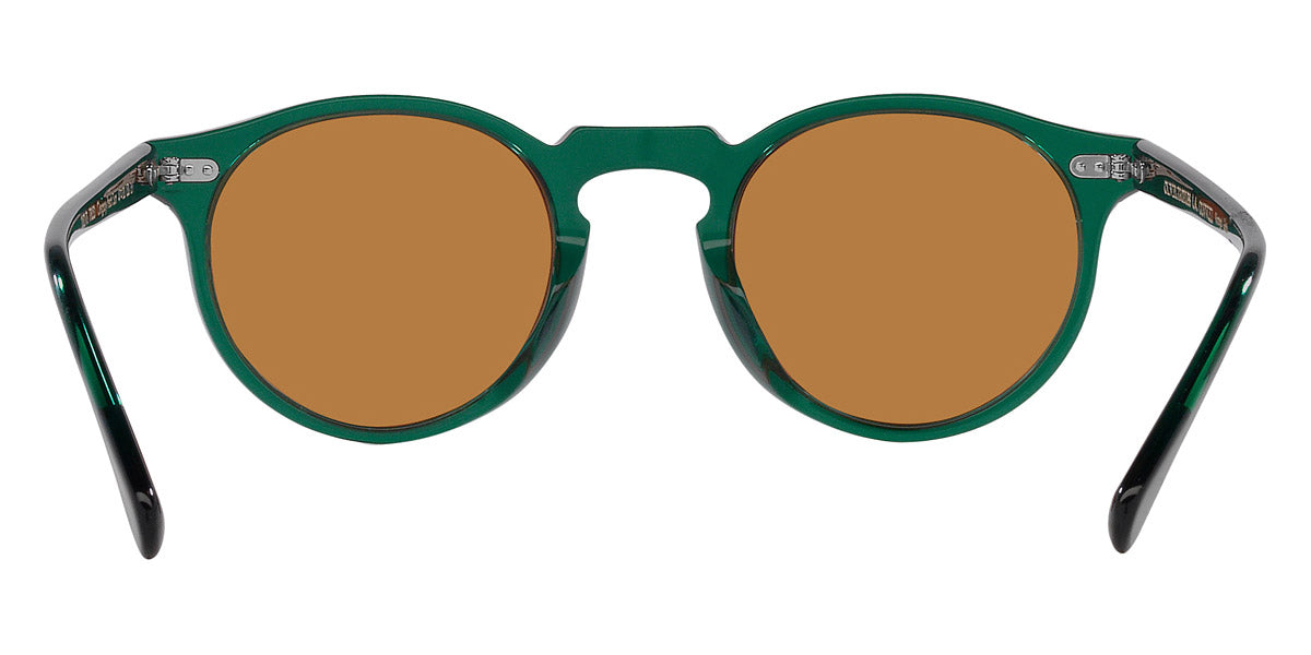 Oliver Peoples® Gregory Peck Sun Limited Edition OV5217S 176353 47 Sunglasses - Translucent Dark Teal / Cognac