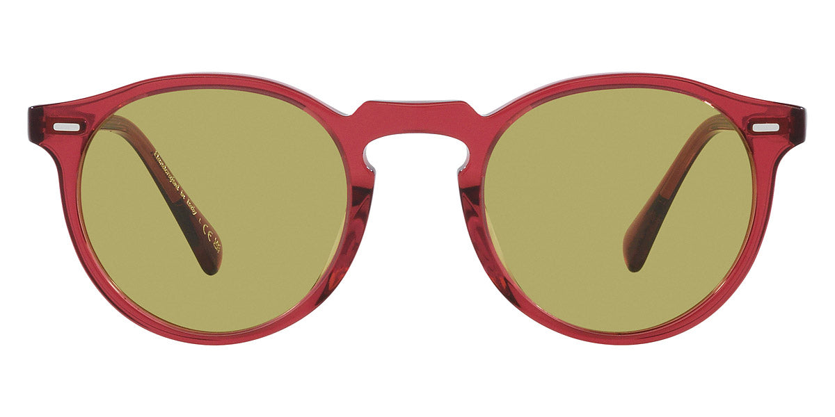 Oliver Peoples® Gregory Peck Sun Limited Edition OV5217S 17644C 47 Sunglasses - Translucent Rust / Green Photochromic