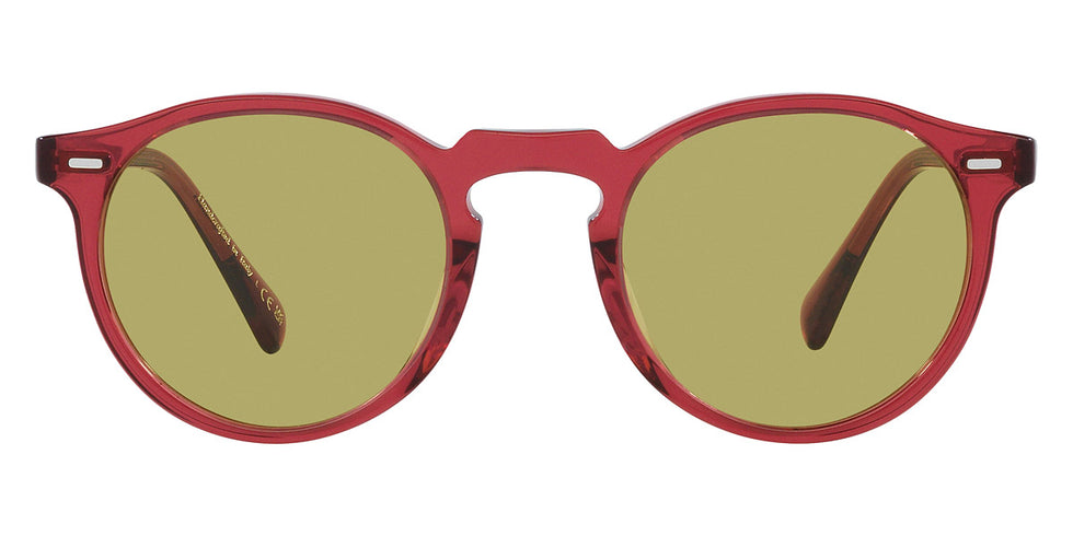 Oliver Peoples® Gregory Peck Sun Limited Edition OV5217S 17644C 47 Sunglasses - Translucent Rust / Green Photochromic