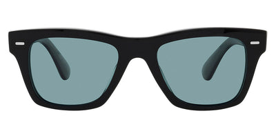 Oliver Peoples® Oliver Sun OV5393SU 1005P1 49 - Black / Teal Polarized Sunglasses 