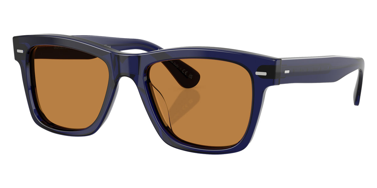 Oliver Peoples® OV5393SU Rectangle OV5393SU 156653 54 Sunglasses - Denim/Cognac