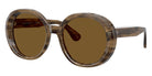 Oliver Peoples® OV5426SU Rectangle OV5426SU 168983 56 Sunglasses - Sepia Smoke/Brown Polarized