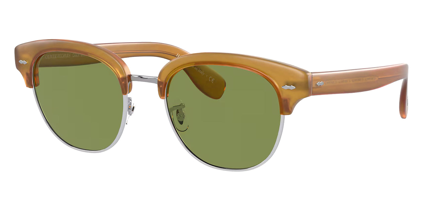 Oliver Peoples® Cary Grant 2 Sun - Semi-Matte Amber Tortoise / Green C