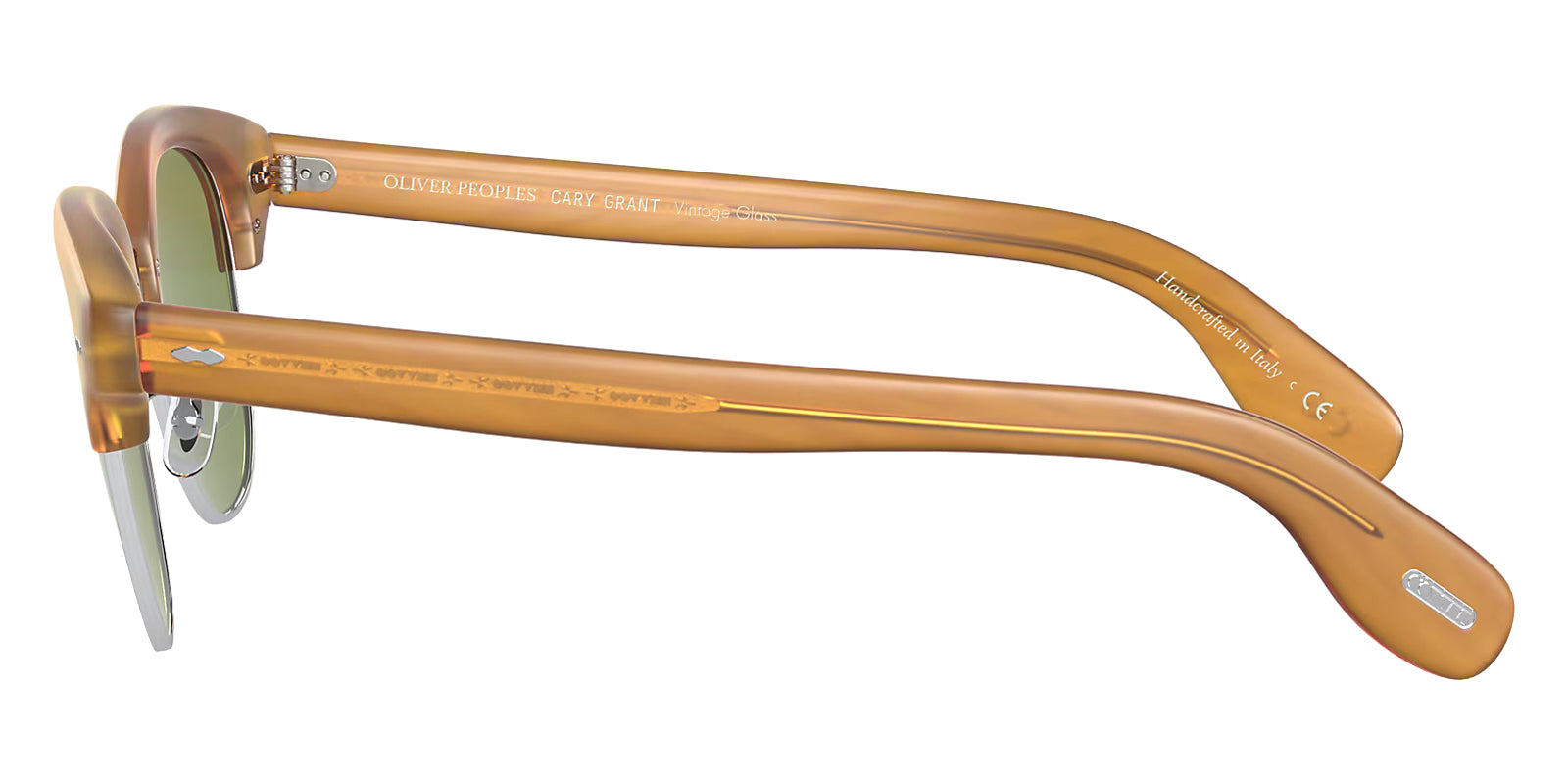 Oliver Peoples® Cary Grant 2 Sun - Semi-Matte Amber Tortoise / Green C