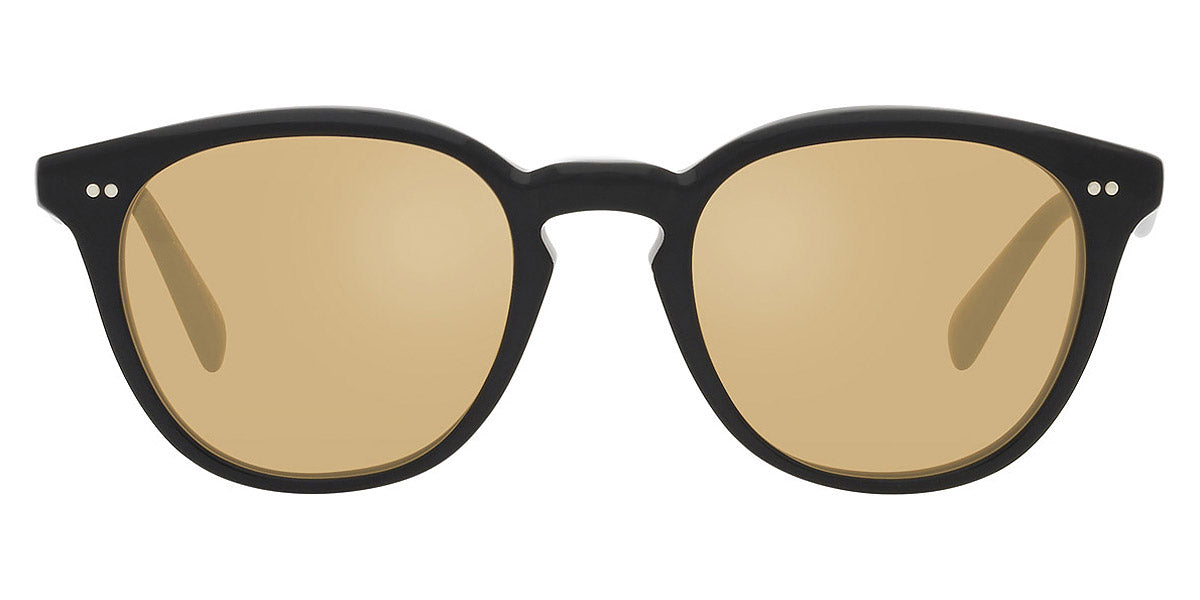 Oliver Peoples® Desmon Sun OV5454SU 10050F 48 - Black / Mustard Mirrored Sunglasses 