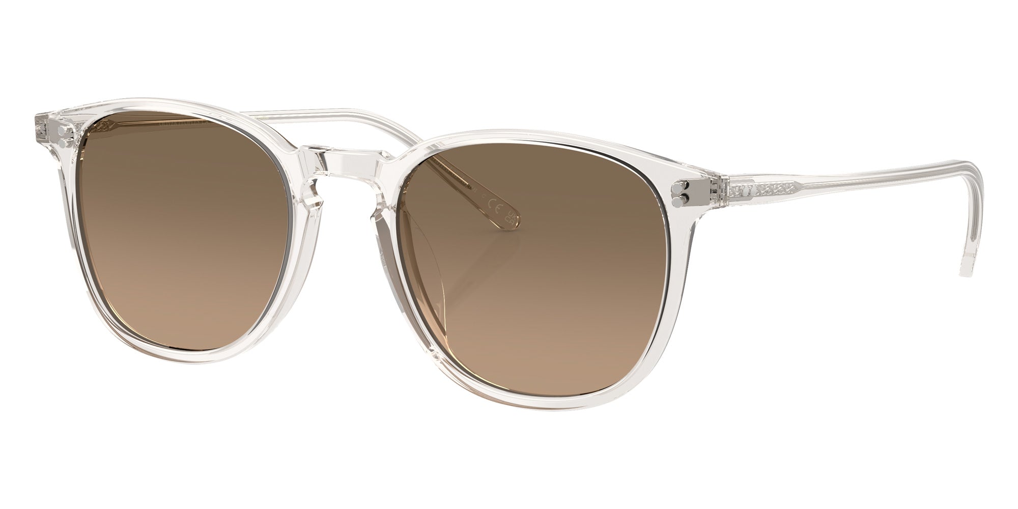 Oliver Peoples® OV5491SU Round OV5491SU 1757GN 50 Sunglasses - Gravel/Sandstone Gradient Polarized