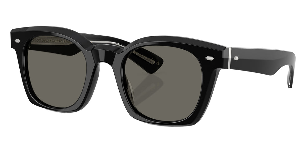 Oliver Peoples® Merceaux 18K OV5498SU 1731R5 50 Sunglasses - Black / Carbon Gray
