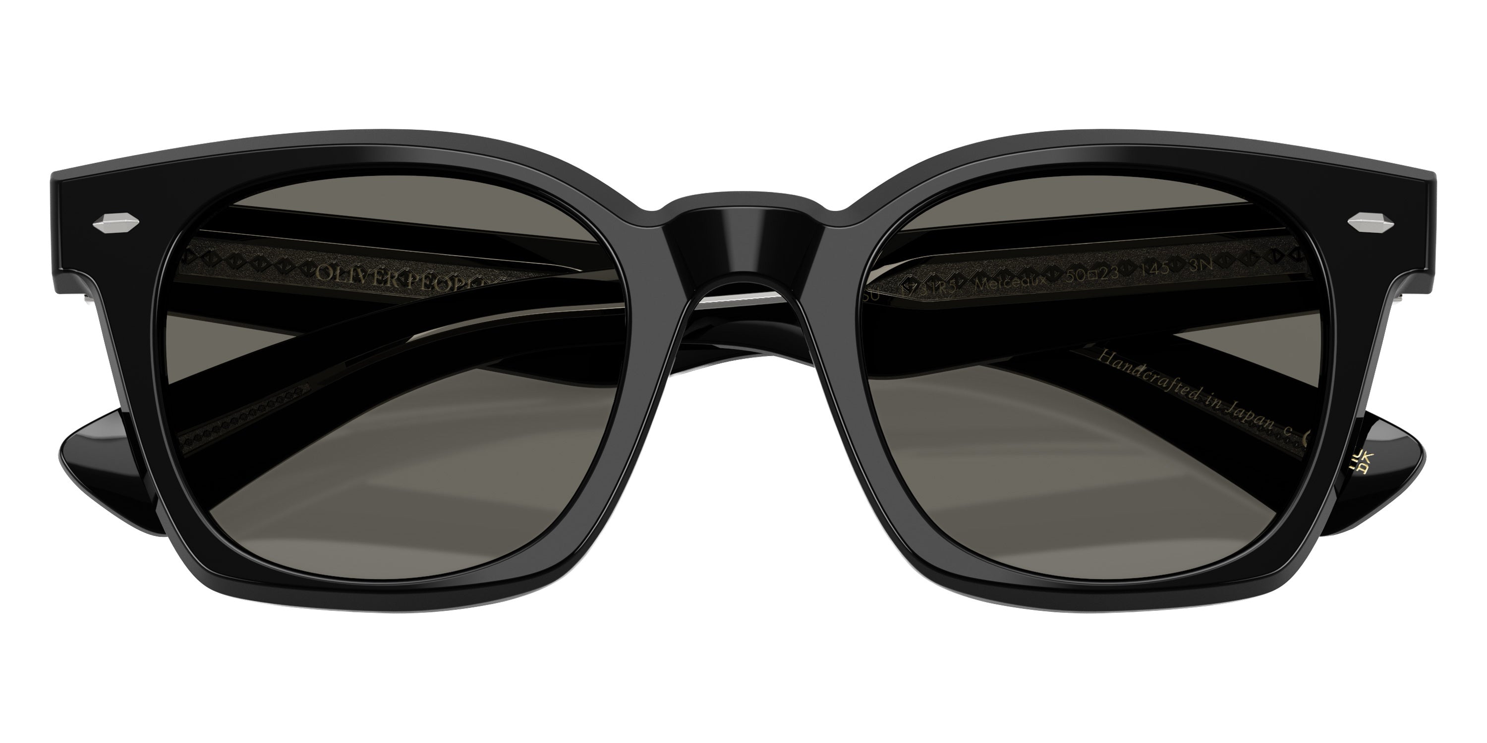 Oliver Peoples® Merceaux 18K OV5498SU 1731R5 50 Sunglasses - Black / Carbon Gray