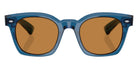 Oliver Peoples® Merceaux 18K OV5498SU 179353 50 Sunglasses - Translucent Blue / Cognac